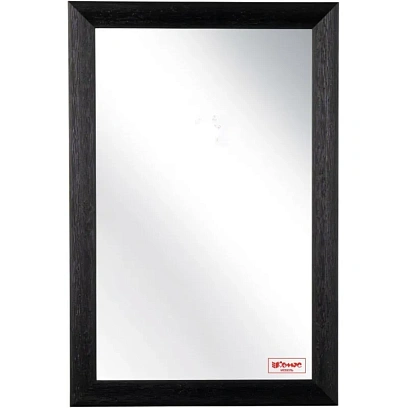 Зеркало МГЛ_настенное Комус Мебель НБ72 (400x600) багет ПЛС черный