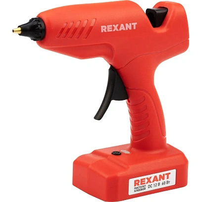 Пистолет клеевой аккумуляторный REXANT, 60Вт, d11 мм, 'ЭКСПЕРТ' (12-1553)