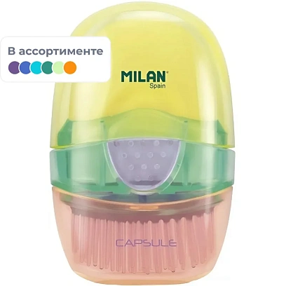 Ластик Milan CAPSULE New Look пласт.держатель,с кист,синт.каучук 4900116LK2