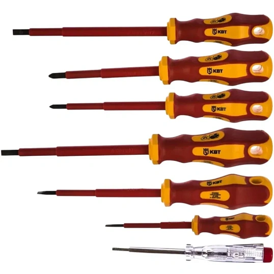 Набор отверток диэлектрических Профи НИО-08 (КВТ), 78619