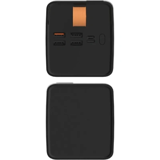 Внешний аккумулятор PERO PB10 60000 mAh,Li-Pol,output USB-C + 4USB-A,черный