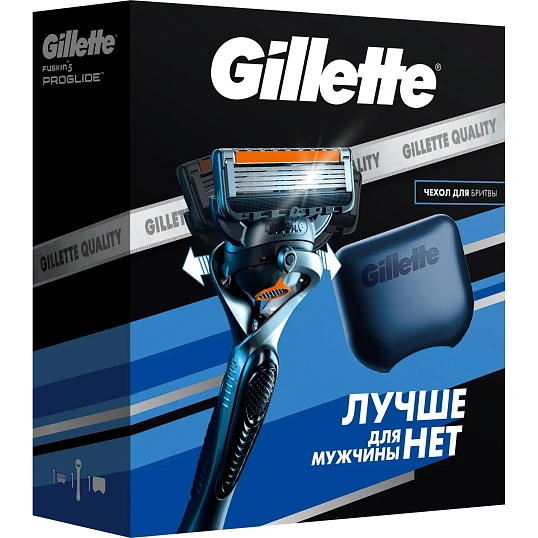 Подарочный набор GilletteFUSION ProGl Flexballбритва+1смен кас+чехол д/брит