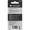 Лезвие для ножей запасное TOPFORT 19мм трапец.,сталь,шир.цен.отв.,10шт/уп