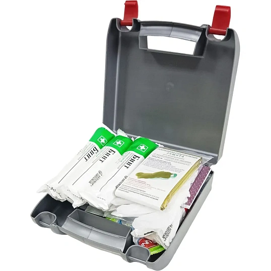 Аптечка автомобильная САЛЮТ приказ № 260н, пластик. бокс 3739