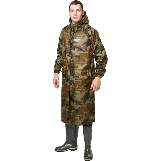 Плащ влагозащитный ПВХ Hunter зл.КМФ 44-46/170-176