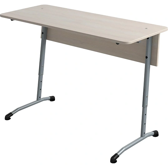 Парта MET_стол ученический Гармония 2-мест.3-7р.г.закр уг. дуб шамони/серый