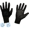 Перчатки защитные нейлон с п/у черный Manipula МИКРОПОЛ (TPU-12/MG-161)р.9