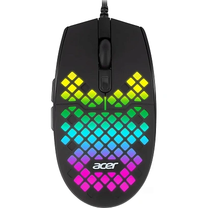 Мышь компьютерная Acer OMW134 черный (800-6400dpi) USB (6кн) (ZL.MCEEE.018)