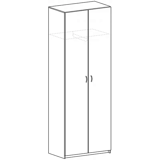 Шкаф SP Бюджет д/одежды 2555 (880,878) груша 1810 956218