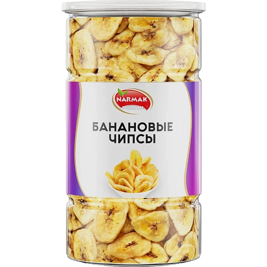 Бананы чипсы Narmak сушеные, 500г