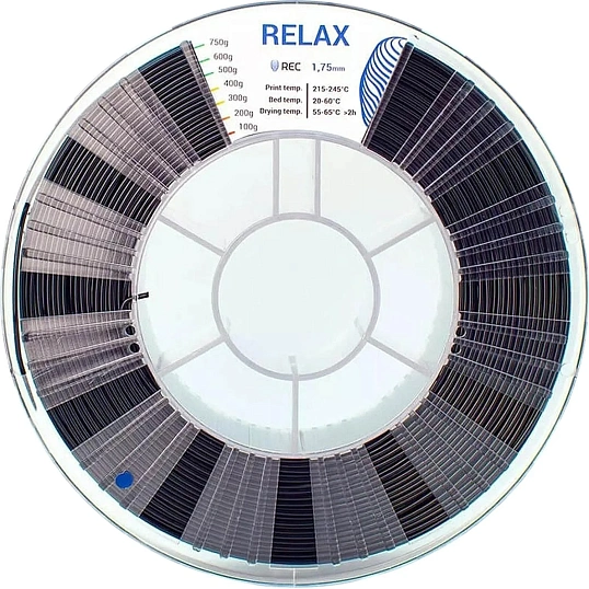 Катушка RELAX пластик REC 1.75мм черный
