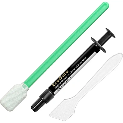 Термопаста жид. мет. ExeGate EX-LQMTL1, 1г, шприц с лопаткой)(EX296094RUS)