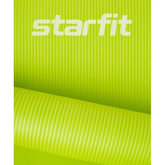Коврик для йоги  STARFIT FM-301 NBR, 1,0 см, 183x61см,лаймовый, ЦБ-00002281