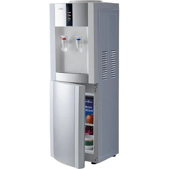 Кулер для воды  AEL LС-AEL-47b white/silver напол компрессорное охл с холод