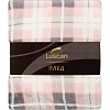 Плед микрофибра Luscan, клетка розовая 150x200