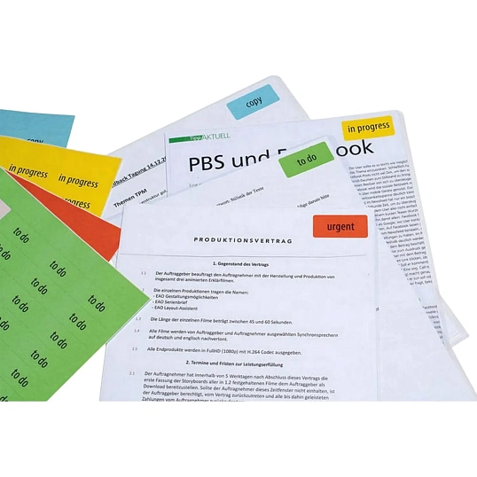 Этикетки самоклеящиеся HERMA 210х297мм голубые матов 1шт/л А4(20л/уп) 4423