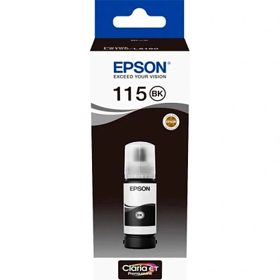Контейнер с чернилами Epson 115 C13T07C14A чер.пигм. для L8160/L8178