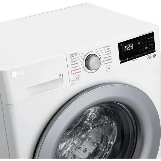 Стиральная машина LG F2V3HS4W кл.:A фронт. макс.:7кг белый инвертер