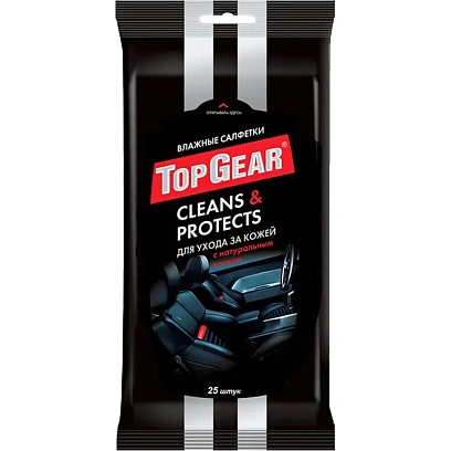 Салфетки влажные для авто  Top Gear №25