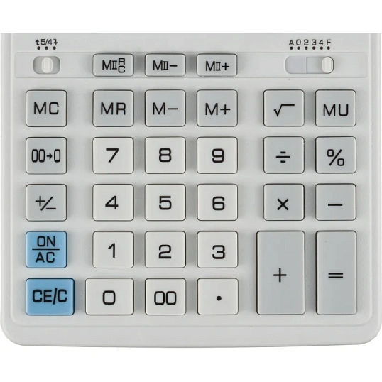 Калькулятор настольный ПОЛН/Р Attache AF-888,12р,дв.пит,204x158мм, белый