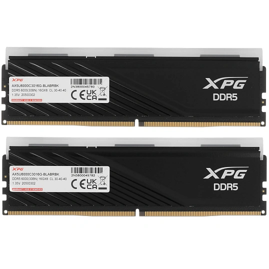 Модуль памяти ADATA DDR5 DIMM 32GB(2x16gb)6000MHz(AX5U6000C3016G-DTLABRBK)