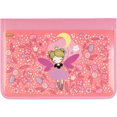 Папка для труда Фея, А4, резинки, ткань/ламинат, 340х235х30,ПТ-Р4