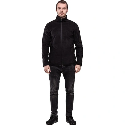 Толстовка флис цв. черный (260гр.) р. 40-42/170-176