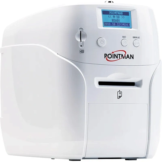 Принтер Pointman N10 односторонний, ручная подача карт, USB&Ethernet