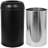 Контейнер для мусора (корзина) Luscan Prof 50л,матов.черный с кругл.крышкой