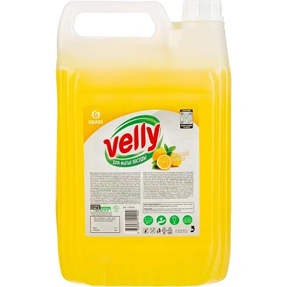 Средство для мытья посуды Velly 5л Лимон_