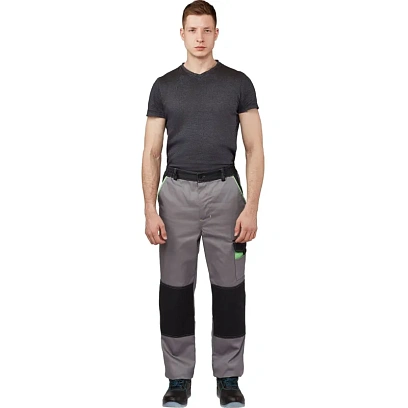 Брюки летние муж. л27-БР св-сер/сер 60-62/182-188