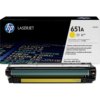 Картридж лазерный HP 651A CE342A жел. для СLJ Enterprise 700