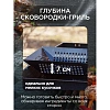 Сковорода -гриль Forester 30x30 с антип.покрытием,съем руч, сталь/BQ-N14