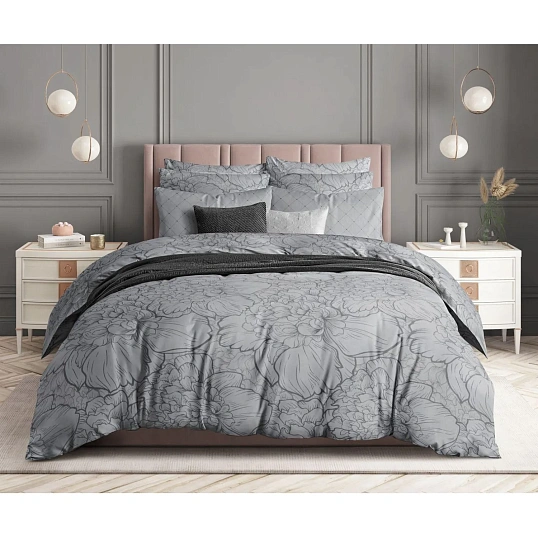 Постельное белье 2сп Макси  Бязь (нав.70х70-2шт),Twilight peonies