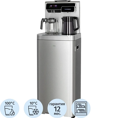 Кулер Ecotronic TB44-LE silver с чайным столиком Тиабар