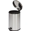 Ведро мусорное с педалью и доводчиком Luscan 20 л, матовое, нерж сталь