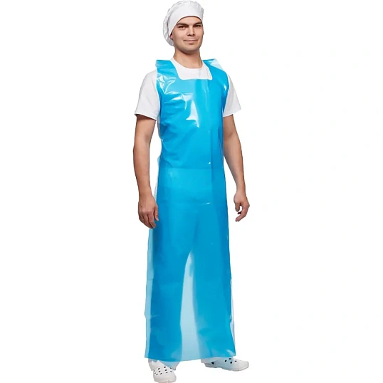 Фартук многоразовый HACCPER Evatex EVA синий 0,2мм, 20шт/уп (330215)