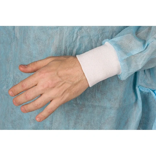 Халат хирург. стер., XL (52-54), Стандарт+, (пл 40, смс) 1шт./уп