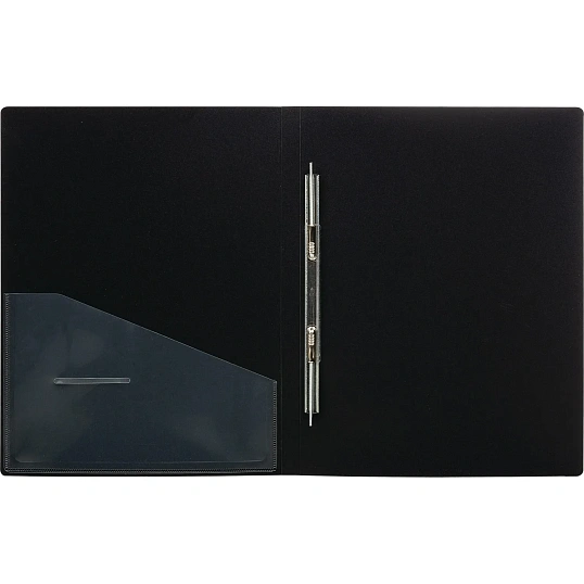 Скоросшиватель пластиковый с внутренним карманом Attache А4 чер 200л,0,7 мм