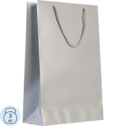Пакет подарочный 'Блеск', средний, серебристый арт.5867.10