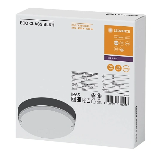 Светильник ЖКХ светодиод  LEDVANCE ECOCLASS 20Вт 4000К IP65 4058075688391