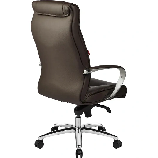 Кресло BN_Fc_Руководителя Echair-534 TL кожа коричневая, хром