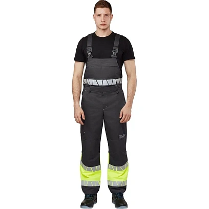 Полукомбинезон летний мужской Равелин лим./графит (р.44-46) 158-164