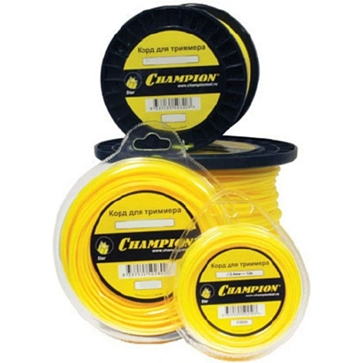 Леска для триммера Star 2,4 мм 90 м звезда CHAMPION C5032