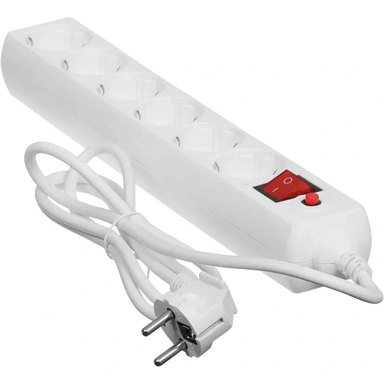 Сетевой фильтр Buro 600SH-1.8-W 1.8м (6 розеток) белый