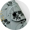 Бизнес-тетрадь Infolio 14x20см 96л клетка спираль Цветы, серый I1771/grey
