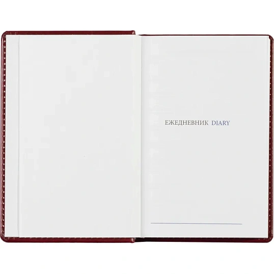Ежедневник недатированный бордо, А6,100x150, 320стр, Agenda