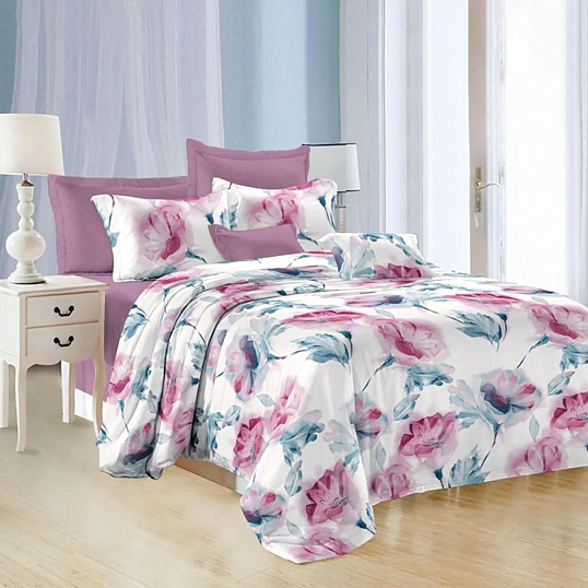 Постельное белье 1,5сп микросат(наволочки70х70-2 шт) -2137 Творчество