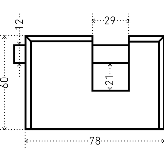 Замок навесной УЗК Аллюр ВС2-3-01С (78xd=12) чугун/сталь Антич.серебр (3кл)