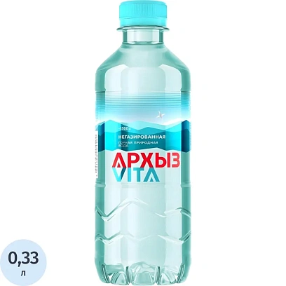 Вода минеральная Архыз Vita негаз пэт 0.33л